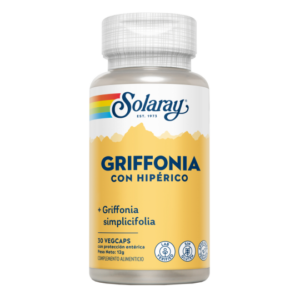 Griffonia (94% 5HTP) Con Hipérico- 30 Vegcaps Solaray