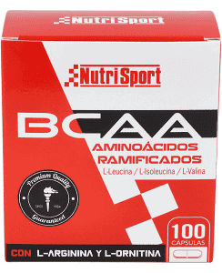 BCAA AMINOACIDOS RAMIFICADOS 100 CAPS NUTRISPORT