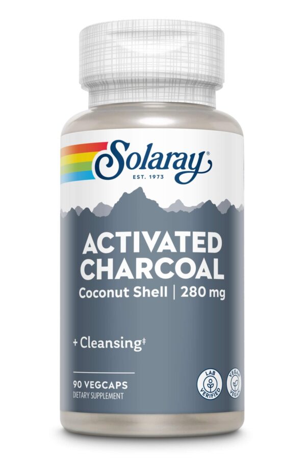 Activated Coconut Charcoal 90 VegCaps Solaray