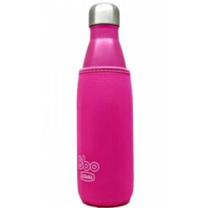 Botella Bbo Termo Acero Inoxidable Fucsia 500ml Irisana