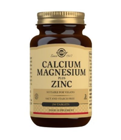 Calcio Magnesio Plus Zinc Vegan 250comp Solgar