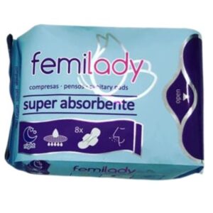 Compresa Noche Super Absorbente 8uds Femilady