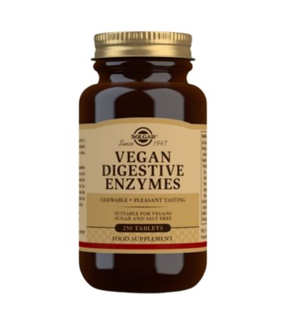 Enzimas Digestivas SinGluten 250comp Solgar