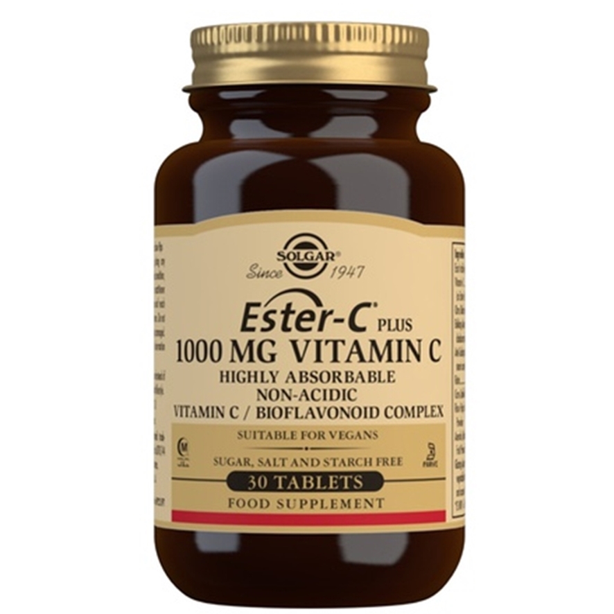 Ester-C Plus 1000Mg SinGluten Vegan 30 Comp Solgar