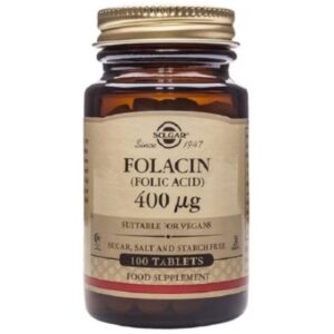 Folacin 400mcg 100comp Solgar