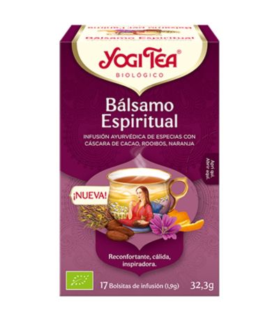 Infusión Balsamo Espiritual SinGluten Bio Vegan 17inf Yogi Tea