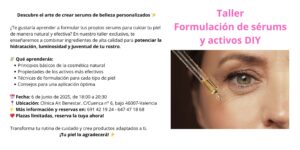 <strong>Taller de Formulación de Sérums DYI </strong>