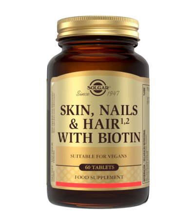 Pelo Piel Uñas Biotina 60comp Solgar