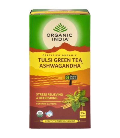 Tulsi Greentea Ashwagandha Eco 25inf Organic India