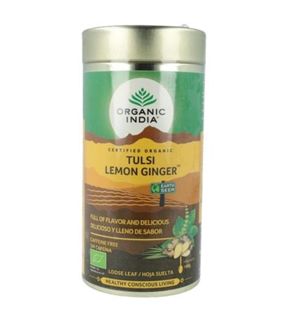Tulsi Lemon Ginger Infusión 100g Organic India
