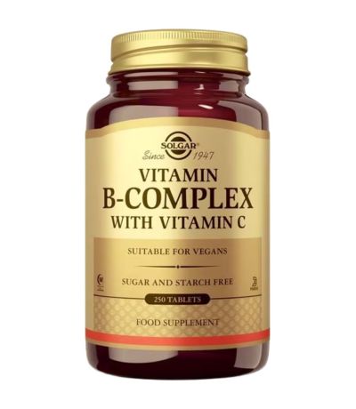 Vitamina B Complex con Vitamina C Vegan 250caps Solgar