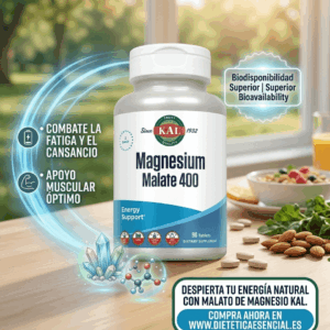 Magnesio Malato 400 Vegan 90…