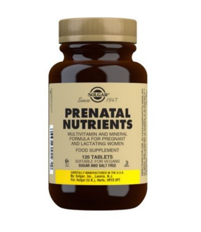 Nutrientes Prenatales 120 Tabl Solgar