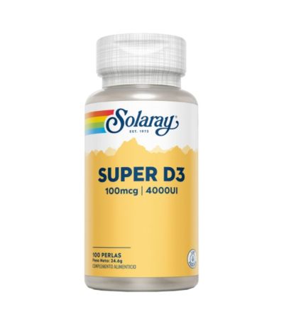 Super D3 4000UI 100 perlas Solaray
